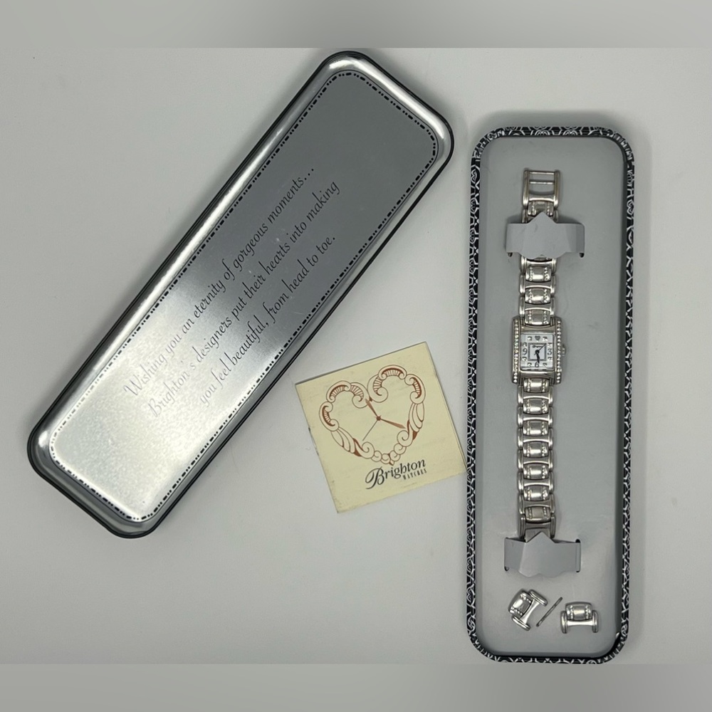 Brighton Turin Silver Crystal Watch